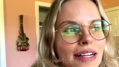 Amateur webcam slut shows tit on cam