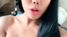 Amateur Asian Kitten Flashing Boobs On Live Webcam