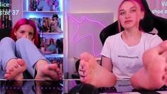 Webcam amateur tasha sky entertains a voyeurs foot fetish w