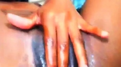 black pussy Wet fingering 96