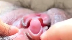 Classy mature close up masturbation