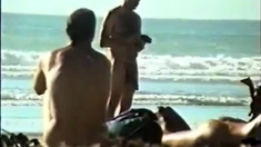 Str8 big dick on beach