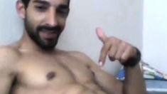 Turkish handsome hunk with big cock cumming