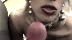 Sissy talks dirty give Blowjob