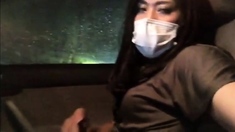 Asian CD faps in car